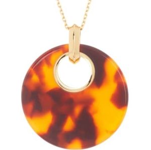 NEW Kate Spade Small Pendant Necklace- Tortoise